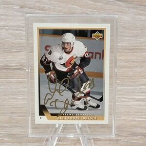 Alexandre Daigle Autographed 1993 Upper Deck Hockey Card Ottawa Senators 170